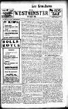 Westminster Gazette Tuesday 30 November 1909 Page 1