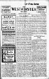 Westminster Gazette Thursday 01 September 1910 Page 1