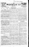 Westminster Gazette Wednesday 04 January 1911 Page 1