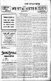 Westminster Gazette Thursday 05 January 1911 Page 1