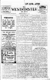 Westminster Gazette Thursday 12 January 1911 Page 1