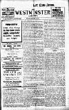 Westminster Gazette Monday 23 January 1911 Page 1