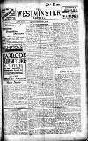 Westminster Gazette Thursday 09 November 1911 Page 1