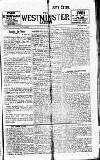 Westminster Gazette Tuesday 30 January 1912 Page 1