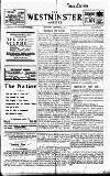 Westminster Gazette Saturday 04 January 1913 Page 1