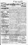 Westminster Gazette Wednesday 15 January 1913 Page 1
