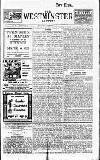 Westminster Gazette Thursday 23 January 1913 Page 1