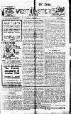 Westminster Gazette Thursday 30 January 1913 Page 1