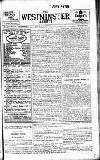 Westminster Gazette Wednesday 29 October 1913 Page 1
