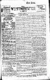 Westminster Gazette Wednesday 12 November 1913 Page 1