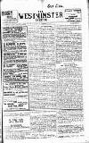 Westminster Gazette Wednesday 28 January 1914 Page 1