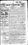 Westminster Gazette Saturday 09 January 1915 Page 1