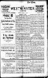 Westminster Gazette Monday 31 January 1916 Page 1