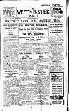 Westminster Gazette Monday 30 June 1919 Page 1