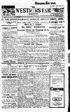 Westminster Gazette Friday 22 August 1919 Page 1