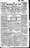 Westminster Gazette Saturday 29 November 1919 Page 1