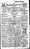 Westminster Gazette Wednesday 07 January 1920 Page 1