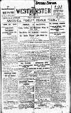 Westminster Gazette Friday 16 January 1920 Page 1