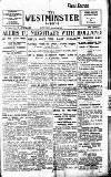 Westminster Gazette Saturday 24 January 1920 Page 1