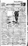 Westminster Gazette Wednesday 28 January 1920 Page 1