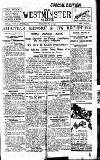 Westminster Gazette Thursday 27 May 1920 Page 1