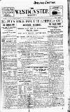 Westminster Gazette Thursday 15 July 1920 Page 1