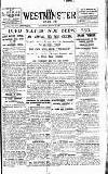 Westminster Gazette Saturday 28 August 1920 Page 1