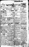 Westminster Gazette Monday 01 November 1920 Page 1
