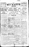 Westminster Gazette Saturday 22 January 1921 Page 1