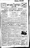 Westminster Gazette Thursday 23 June 1921 Page 1