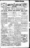 Westminster Gazette Monday 04 July 1921 Page 1