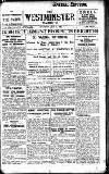 Westminster Gazette Thursday 14 July 1921 Page 1