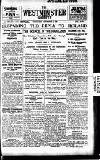Westminster Gazette Wednesday 07 September 1921 Page 1