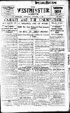 Westminster Gazette Wednesday 14 September 1921 Page 1