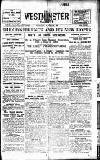 Westminster Gazette Saturday 01 October 1921 Page 1
