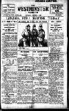 Westminster Gazette Thursday 06 October 1921 Page 1
