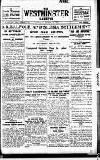 Westminster Gazette Saturday 15 October 1921 Page 1