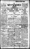 Westminster Gazette Thursday 20 October 1921 Page 1