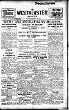 Westminster Gazette Friday 28 October 1921 Page 1