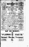 Westminster Gazette Saturday 05 November 1921 Page 1