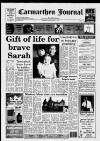 Carmarthen Journal Wednesday 01 December 1993 Page 1