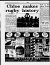 NEWS' 14 Carmarthen Journal Wednesday February 21 1996 Chloe makes rugby history Claire Owens WOMEN’S rugby is one of the