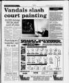 NEWS Town Whitland Llandeilo Gwendraeth Carmarthen Journal Wednesday June 10 1998 Vandals slash court painting £2000 damage bill for royal