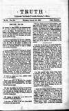 Truth Thursday 17 January 1878 Page 1