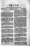 Truth Thursday 21 March 1878 Page 1