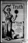 Truth Thursday 18 December 1884 Page 1