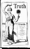 Truth Thursday 26 February 1885 Page 1