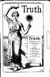 Truth Thursday 03 September 1885 Page 1