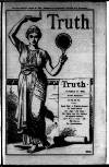 Truth Thursday 21 October 1886 Page 1