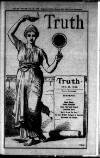 Truth Thursday 20 December 1888 Page 1